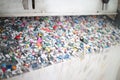 Recycling, shredded plastic Royalty Free Stock Photo