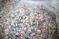 Recycling, shredded plastic Royalty Free Stock Photo