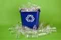 Recycling plastic water bottles Royalty Free Stock Photo