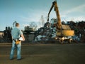 Recycling in progress Royalty Free Stock Photo