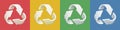 Recycling and separate waste collection. Set of recycling icons