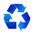 Recycling Sign In Blue