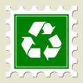 Recycling Sign Stamp