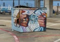 Recycling Superman art, Deep Ellum, Texas