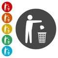 Recycling symbol, vector Royalty Free Stock Photo