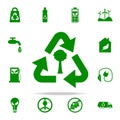 recycling of a tree green icon. greenpeace icons universal set for web and mobile Royalty Free Stock Photo