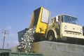 A recycling truck Royalty Free Stock Photo