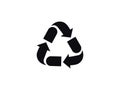 Recycling vector icon