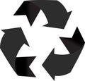 Recycling vector sing or symbol icon