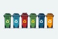 Recycling and waste sorting concept