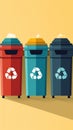Recycling and waste sorting concept