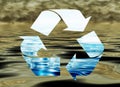 Recycling water, environmental concept Royalty Free Stock Photo