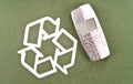 Recycling Your Old Phone Royalty Free Stock Photo