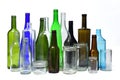 A recyling glass on white background Royalty Free Stock Photo