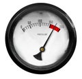 Pressure Meter Overload Royalty Free Stock Photo