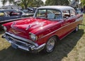 Red 1957 Chevy Bel Air Royalty Free Stock Photo