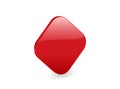 Red 3d rhomb icon