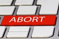 Red Abort Key on a Keyboard Royalty Free Stock Photo