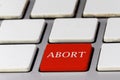 Red Abort Key on a Keyboard Royalty Free Stock Photo