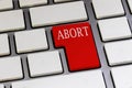 Red Abort Key on a Keyboard Royalty Free Stock Photo