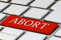 Red Abort Key on a Keyboard Royalty Free Stock Photo