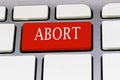 Red Abort Key on a Keyboard Royalty Free Stock Photo