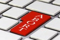 Red Abort Key on a Keyboard Royalty Free Stock Photo