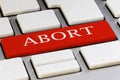 Red Abort Key on a Keyboard Royalty Free Stock Photo