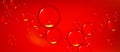 Red abstract background with air bubbles Royalty Free Stock Photo