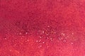 Red abstract background with bokeh and glitter, Valentine`s day, Christmas and new year, soft selective focus red glitter Royalty Free Stock Photo