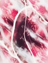 red abstract background with white streaks, imitation marble