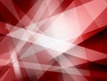 Red abstract background with white stripes and triangle shapes in modern geometric pattern design Royalty Free Stock Photo