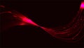 Red abstract bright magical cosmic bright glowing light texture background of strips, energetic lines. Vector illustration