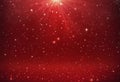 Red Abstract Christmas Stars Background Royalty Free Stock Photo