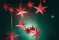 Red Abstract Christmas Stars Background Royalty Free Stock Photo