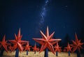 Red Abstract Christmas Stars Background Royalty Free Stock Photo