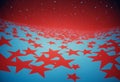 Red Abstract Christmas Stars Background Royalty Free Stock Photo