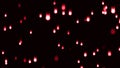 red abstract comet and campfire lights falling on a black background., nature, cosmos