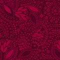Red abstract cute background seamless pattern