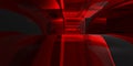 Red abstract 3D interiour design modern future Royalty Free Stock Photo
