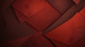 Red Abstract Geometric Pattern with Sharp Angles and Deep Shadows for Modern Design Royalty Free Stock Photo