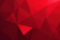 Red abstract geometric triangles, sharp angles, polygon pattern , marketing, art