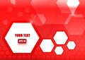 Red abstract honeycomb background Royalty Free Stock Photo