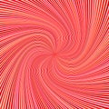 Red hypnotic spiral stripe background - vector curved ray burst graphic Royalty Free Stock Photo