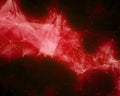 Red abstract nebula