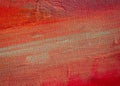 Red Abstract Paint Texture on Canvas Background