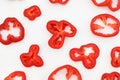 Red abstract of pepper rings Royalty Free Stock Photo
