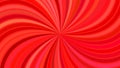 Red abstract psychedelic spiral ray stripe background Royalty Free Stock Photo