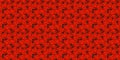 Red Abstract Spring Or Summer Seamless Pattern Background With Ladybugs Textile Vector Illustration Art Royalty Free Stock Photo