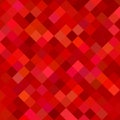 Red abstract square pattern background - geometrical vector graphic Royalty Free Stock Photo